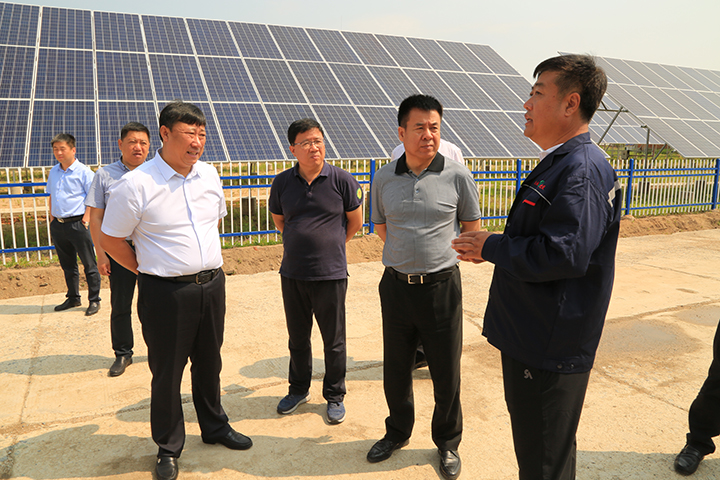 金喜双一行在光伏发电厂听取汇报.jpg